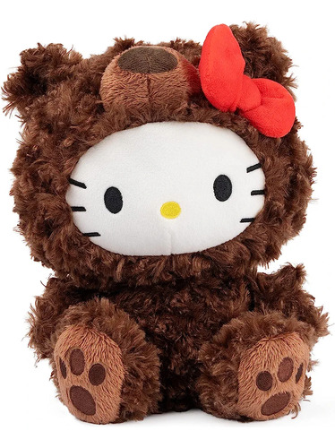 Peluche Hello Kitty Con Disfraz Oso.