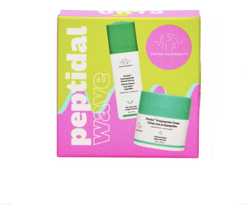 Kit De Muestras Drunk Elephant Cream & Serum Peptide 7 Days