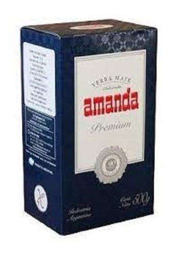 Yerba Mate Amanda Premium 500 Grs X 6 Unidades