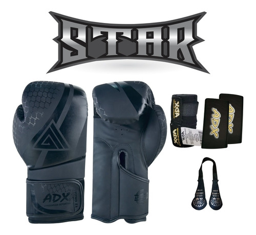 Guantes Box Adx. Modelo: Star 8,10,12,14,16 Oz.+ Accesorios.