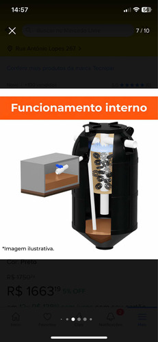 Fossa Séptica Biodigestor 750l Tecnipar