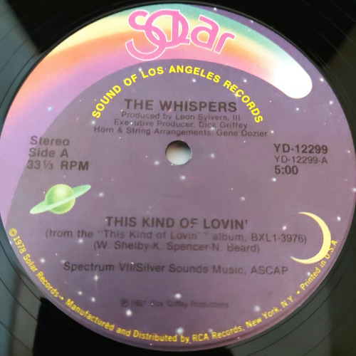 The Whispers - This Kind Of Lovin'   Importado Usa  Lp  