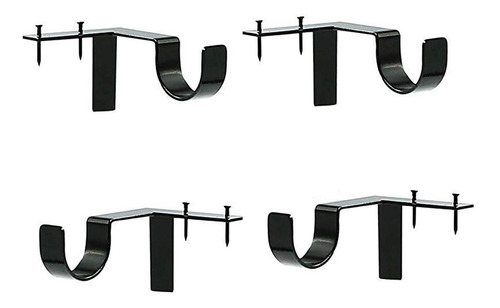 4 Pçs/set Suporte De Haste De Cortina Suportes De Haste De S