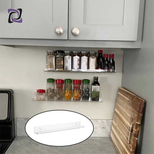 3 Prateleiras Organizador Multiuso Acrílico Cozinha Banheiro
