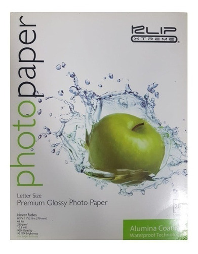 Papel Fotográfico Klip Extreme Glossy 20 Hojas Carta 235 Gr