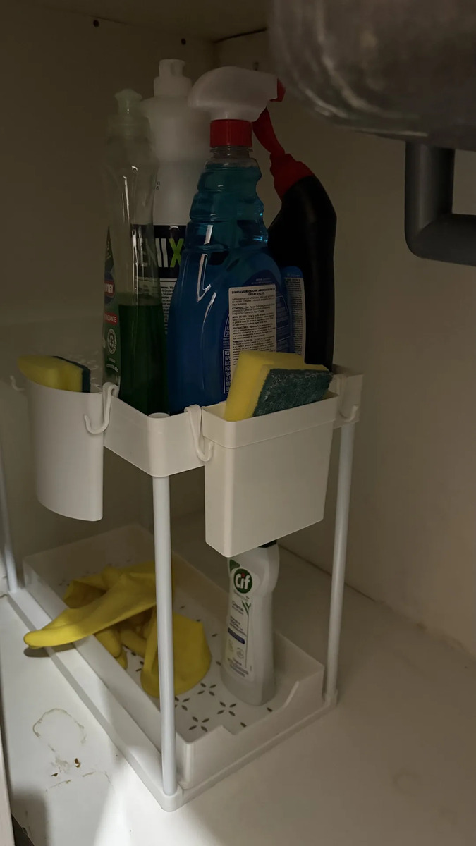 Foto real de Organizador De Baño Cocina Lavaplatos Deslizante Simple Colo