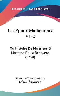 Libro Les Epoux Malheureux V1-2: Ou Histoire De Monsieur ...