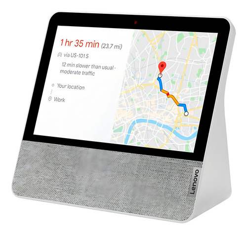 Altavoz inteligente Lenovo Smart Display 7 con asistente virtual Google Assistant, pantalla integrada de 7" blizzard white 110/220V
