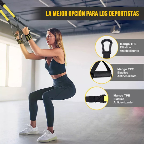 Suspensión Entrenamiento Bandas Deresistencia De Tipo Trx Negro