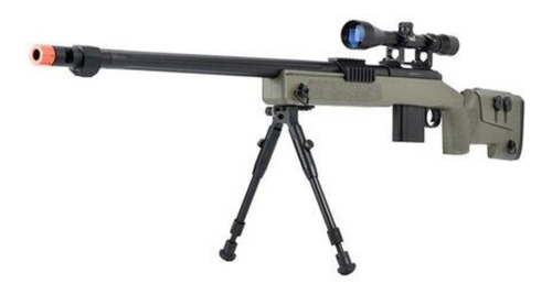 Rifle Sniper Mb4410 Wellfire Bipode Mira 6mm Airsoft Xtrm C