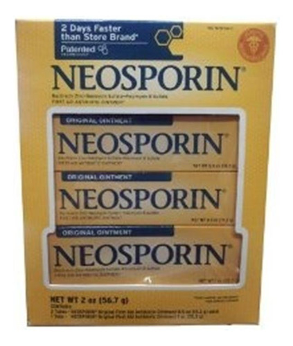 Neosporin Original Primeros Auxilios Ungüento Antibiótico 3p