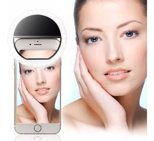 Ring Light Celular Iluminador Youtuber Selfie - Cor Preto