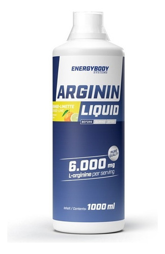 Arginina Líquida 40 Días 6.000 Mg. Potencia Sexual. Naranja-lima