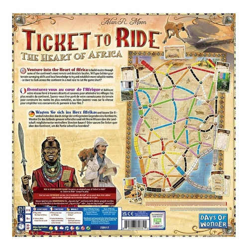 Ticket To Ride: África (expansão) - Jogo De Tabuleiro