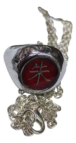 Anillo De Itachi Uchiha Importado Ajustable Plateado Ajustable