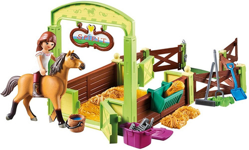 Imagen 2 de 9 de Playmobil Spirit 9478 Establo Lucky Y Spirit Mundo Manias