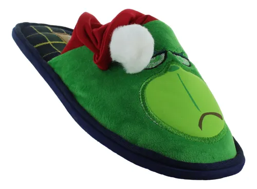 Uncommon Pantufla Descanso Confort Grinch Gorro Hombre 87239
