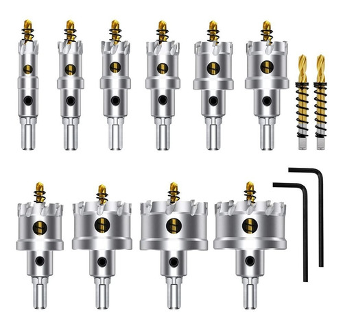   De 12 Piezas De Sierra Perforadora Tct Para L Duro,  ...