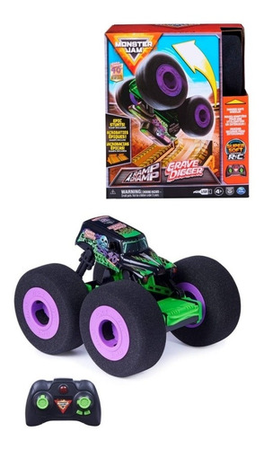 Monster Jam Grave Digger Champ Ramp Control Remoto Carga Usb