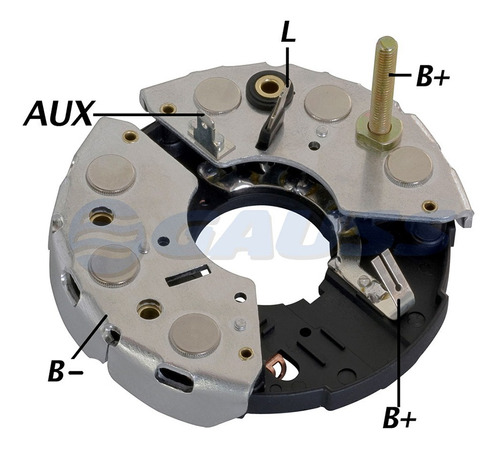 Placa Rectificadora Bosch 4 Terminales. Enchufe Bmw