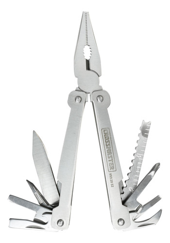 Imagen 1 de 3 de Pinza Multi Herramienta Acero Inoxidable 15en1 Crossmaster 9