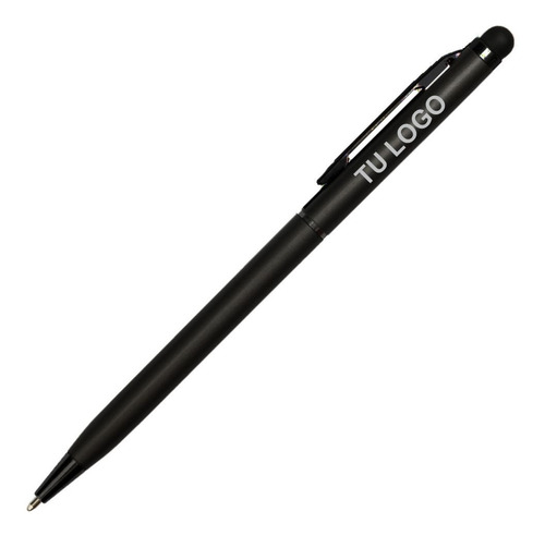 Bolígrafos Metálicos Slim Touch Personalizados Láser 50 Unid