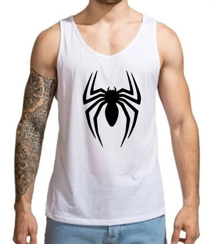 Polera Musculosa Spiderman Hombre Araña