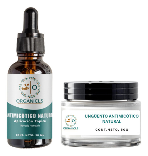 Kit Antimicótico Natural - Para Manos Y Pies 30ml+5g Menta