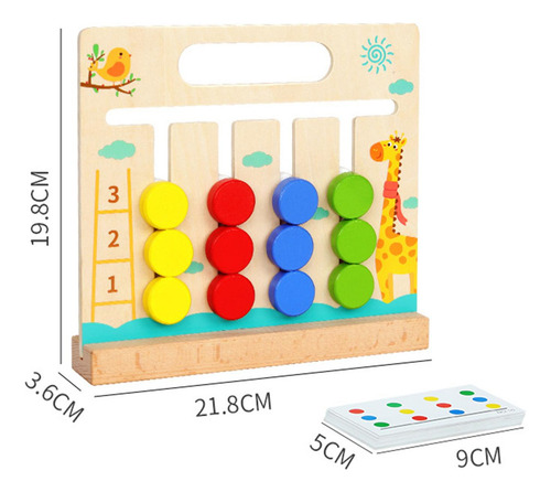 Montessori Learning Toys Slide Puzzle Juego De Mesa, Regalos