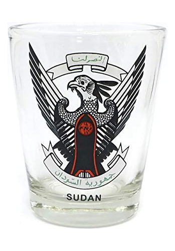 Vaso De Chupito Del Escudo De Armas De Sudán