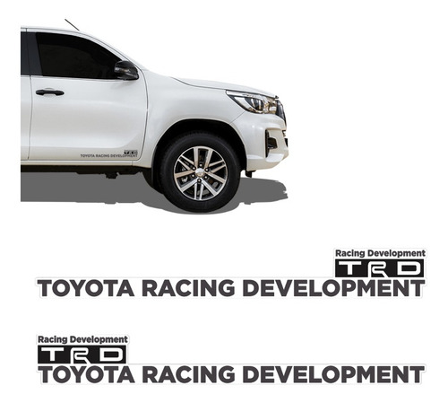 Kit Faixa Toyota Hilux Racing Development Grafite