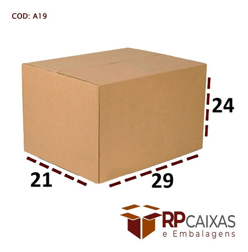 100 Caixas De Papelão Correios Sedex E-commerce 29 X 21 X 24