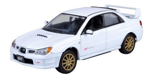 Subaru Impreza Wrx Sti Escala 1:24 Motor Max Blanco