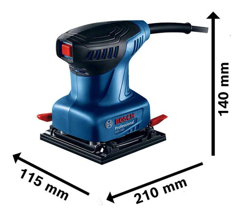 Imagem 12 de 12 de Lixadeira Orbital De Palma Bosch Gss 140 220w 110v