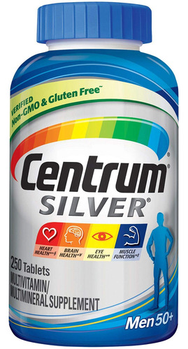 Centrum Multivitaminico De Plata Para Hombres 50 Plus, Suple