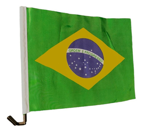 Bandeira Nacional Do Brasil Para Vidro De Carro 30cm