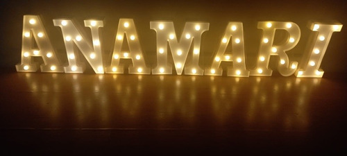 Letras Led 22cm,  Números O Signos Led De 22cm  15 Unidades 