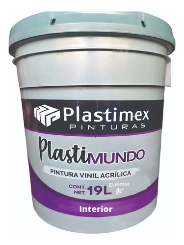 Pintura Vinílica Plastimex Varios Colores Interior-exterior