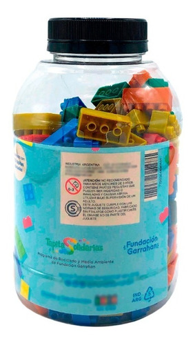 Imagen 3 de 5 de Eco Ladrillos Encastre Mix 160 Piezas - Fundacion Garrahan