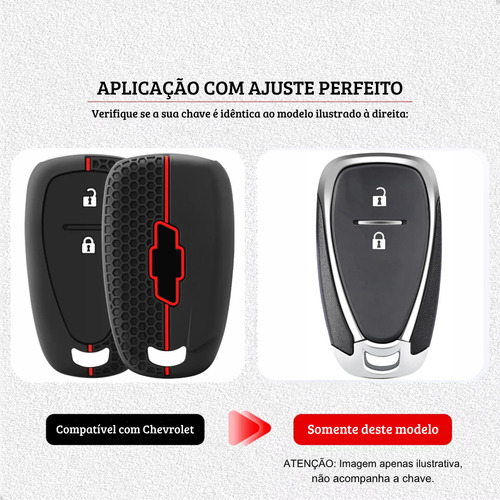 Capa Silicone Chave Presença Onix Tracker Spin Ltz Premier