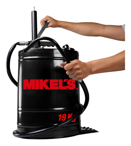 Cubeta Con Bomba Manual Para Aceite Mikels 19 Litros
