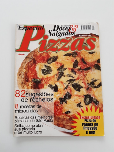 Revista A Arte-culinária Dos Doces E Salgados Pizzas  D934