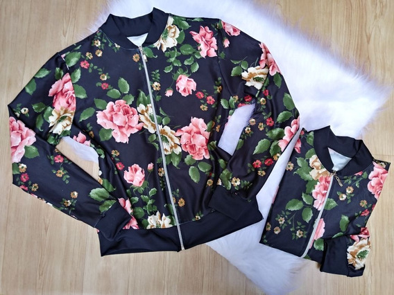 casaco floral adidas