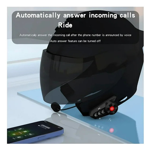 Audifonos Manos Libres Para Casco Motocicleta Bluetooth