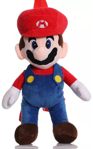 Super Mario Mario Mochila Peluche Muñeca Cumpleaño Regalo 