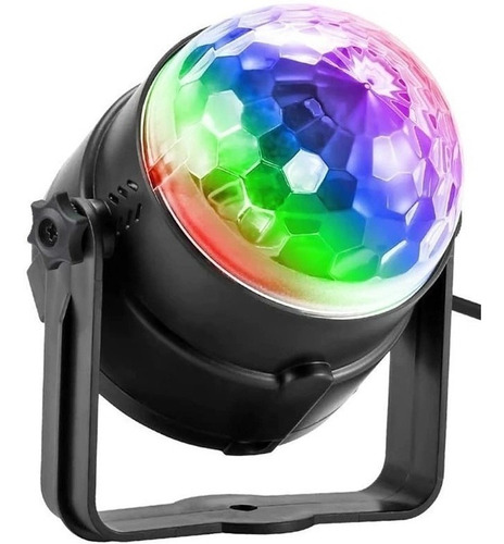 Bola Led Rgb Esfera Magica Mini Audioritmica Fiesta L-12