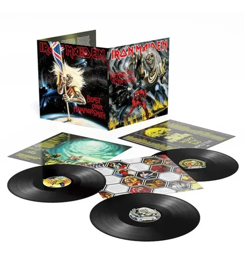 IRON MAIDEN The Number of the Beast国内盤LP Lp Iron Maiden The Number Of The Beast/beast Over Hammersmi