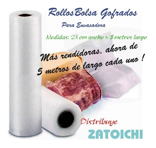 Imagen 1 de 9 de Pack De Repuesto 2 Rollos De Bolsas Gofradas Turbo Original