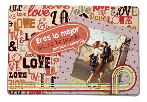 Mula Espinas Perplejo Un Rompecabezas Grande Regalo Personalizado Novios Y Pareja