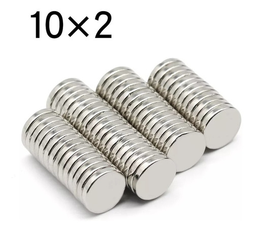 Iman De Neodimio Potente 10x2mm (20 Imanes) 